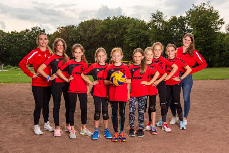 Mannschaftsfoto weibliche E/F-Jugend U12/U13 - Saison 2019/20 (Jg. 2008 und jnger)